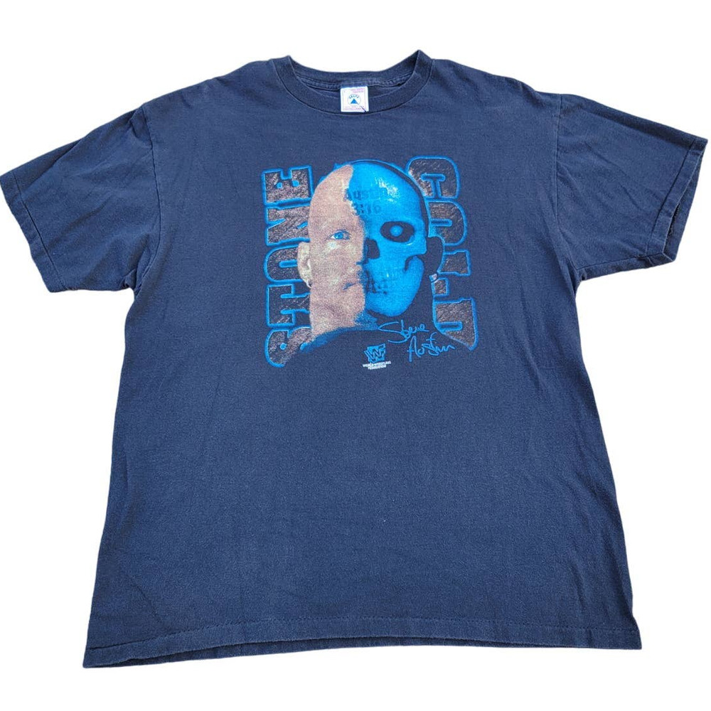 Vintage WWF Stone Cold Steve Austin Half Skull 3:16 Shirt